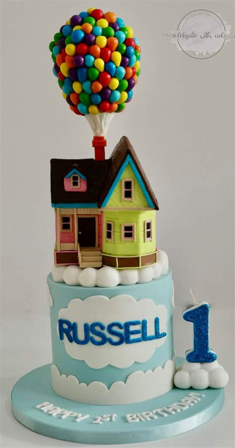 Up House 1st Birthday Single Tier Cake