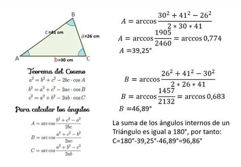 Calcular La Amplitud De Los Angulos Interiores De Un Triangulo Cuyos