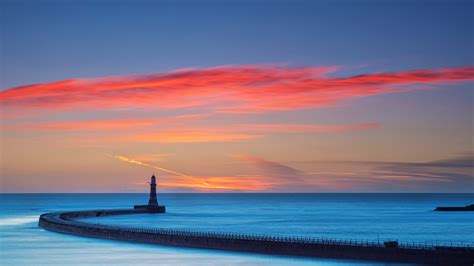 3840x2160 Sky Colorful Sea Lighthouse 4k Hd 4k Wallpapers Images