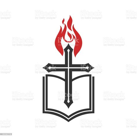 Vetores De Ilustração Cristã Logotipo Da Igreja Cruz E Bíblia E Mais