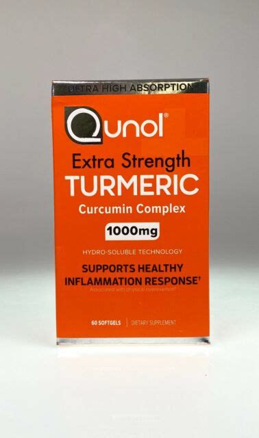 Qunol Extra Strength Turmeric Curcumin Complex 1000mg Ultra High