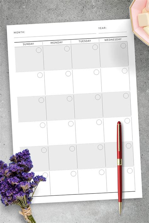 Monthly Calendar Template 2022 Calendar Printable Pdf Weekly Calendar