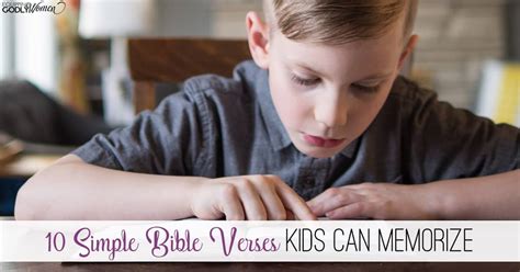 10 Simple Bible Verses For Kids To Memorize Equipping Godly Women