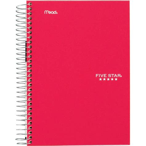 Five Star 5 Subject Notebook Notebooks Acco Brands Corporation
