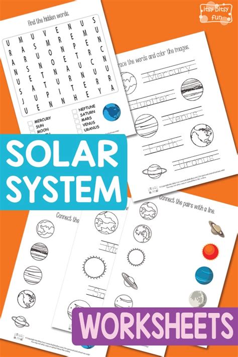 Solar System Worksheets Itsy Bitsy Fun