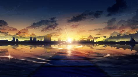 Anime Sunrise Wallpapers 4k Hd Anime Sunrise Backgrounds On Wallpaperbat