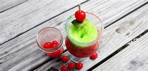 Cherry Limeade Layered Slushie American Fun Food