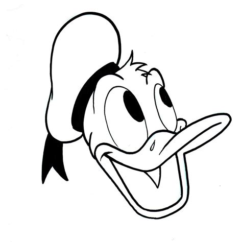 Outline Pic Of Faces Of Donald Duck ClipArt Best