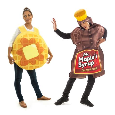 Wacky Waffle And Mr Maples Syrup Halloween Couples Costume Funny Food