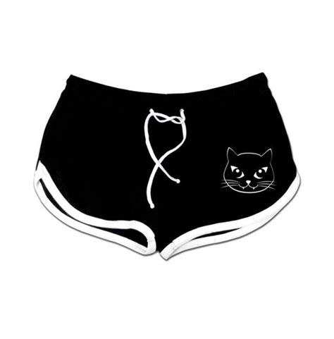 Black Kitty Booty Shorts Pinky Star Rebelsmarket