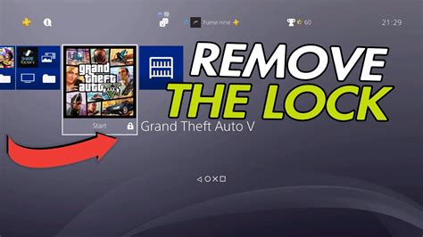 HOW TO REMOVE THE LOCK ON ANY PS4 GAME *ONLY 1 MINUTE - YouTube