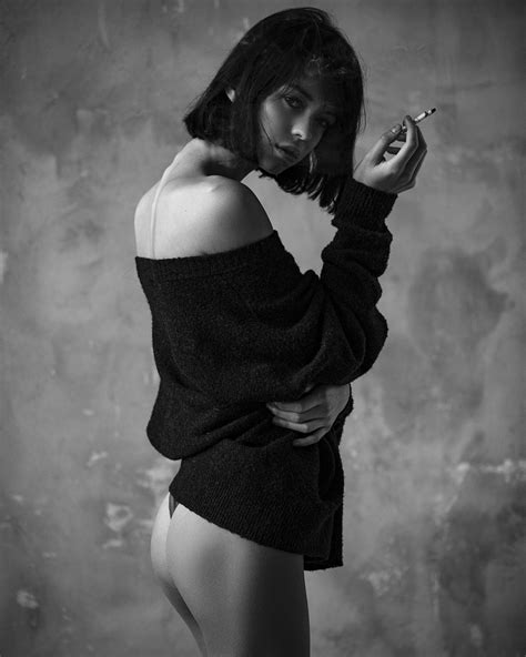Wallpaper Aleksey Trifonov Women Model Monochrome Ass Smoking