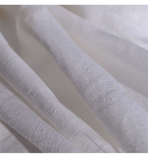 100 Linen Fabric Brilliant White Textiles Français