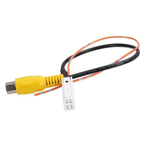 4 Pin Male Connector Radio Back Up Reverse Camera Rca Cable Adapter For