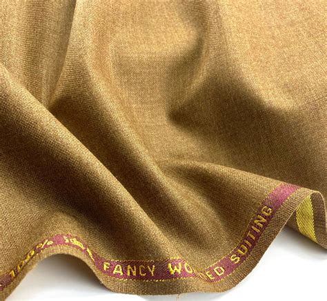 Worsted Wool Fabric Woolen Fabric By The Yard Etsy