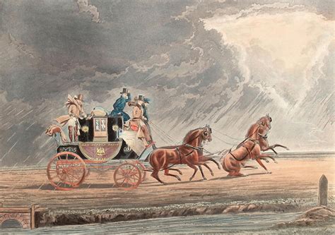 Bonhams G Reeves After James Pollard The Mail Coach In A Storm Of
