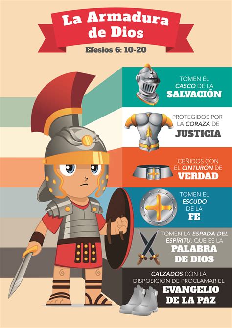 A Poster With An Image Of A Roman Soldier And The Words La Armada De Dios