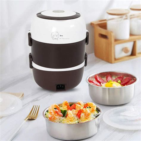 Electric Warmer Lunch Box Food Heater Portable Lunch Containers Bento