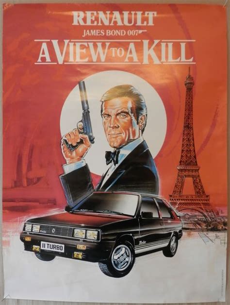 James Bond A View To A Kill Roger Moore Poster Very Catawiki