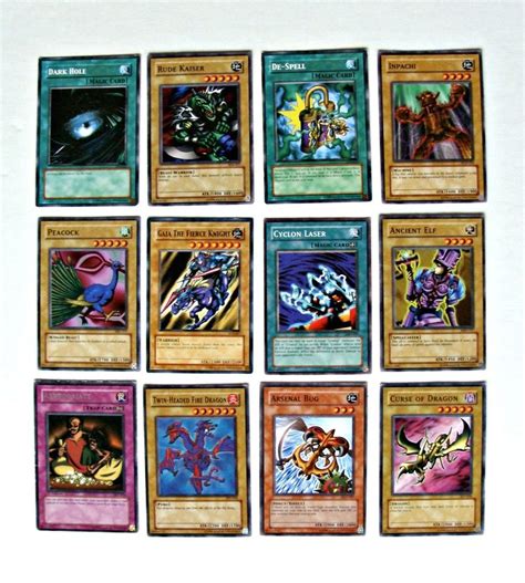 Yu Gi Oh Trading Cards Collection Lot Dragons Inpachi Cyclone Laser