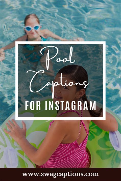Looking For The Perfect Caption Or Quote To Post With Your Pool Pics