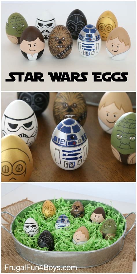 Make Star Wars Painted Easter Eggs With Wooden Eggs Re Use Them Each