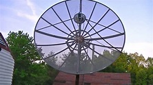 An Old TV Satellite Dish from 1992 - YouTube