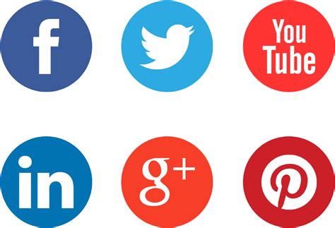 Flat Social Media Icons Png Social Media Logo Png Hd Clipart Full