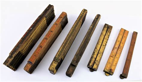 Collection Of Antique Wooden Rulers