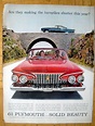 1961 Plymouth Fury-Red Convertible Sedan-Original 13.5 | Etsy | Car ads ...