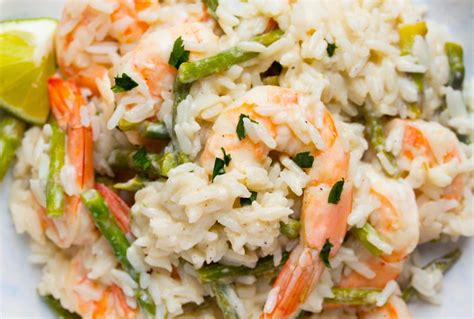 Lime Shrimp Coconut Rice 6 Ingredients No Plate Like Home