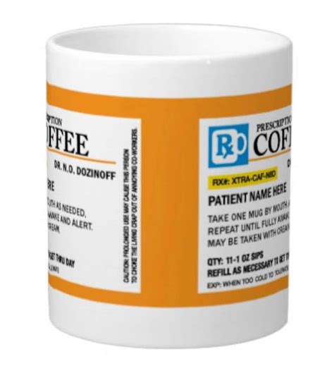 Personalized Prescription Coffee Mug Etsy