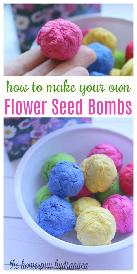 How To Make Homemade Flower Seed Bombs For Your Garden Seed Bombs