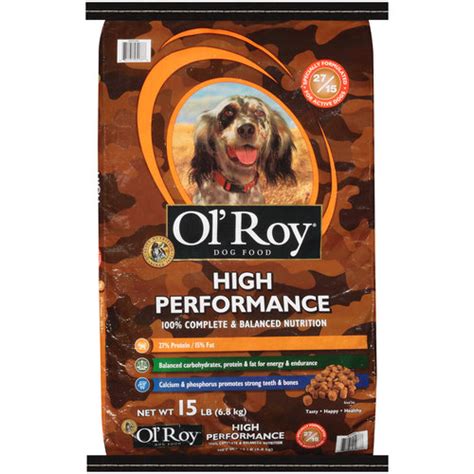 Judging by the ingredients, ol' roy complete nutrition is similar to pedigree and some other popular brands you can find in grocery stores and sold in walmart. Ol' Roy High Performance Dry Dog Food, 15 lb - Walmart.com ...