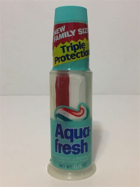 Red White And Green Aquafresh Pump Toothpaste Rnostalgia