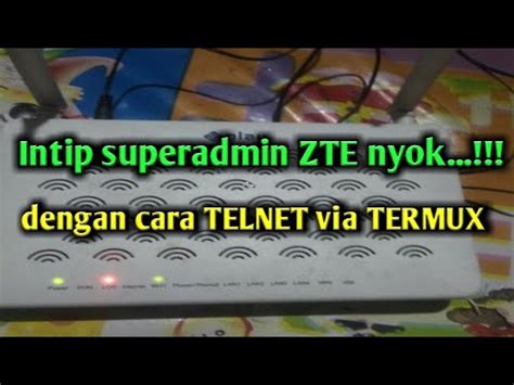 Chrome, firefox, opera or internet type 192.168.1.1 (the most common ip for zte routers) in the address bar of your web browser to access. BOBOL PASWORD ADMIN ROUTER ZTE via TELNET - YouTube
