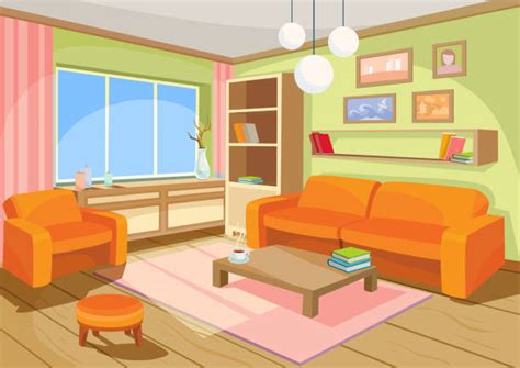 Living Room Cartoon 3d Cartoon Living Room Animations Turbosquid