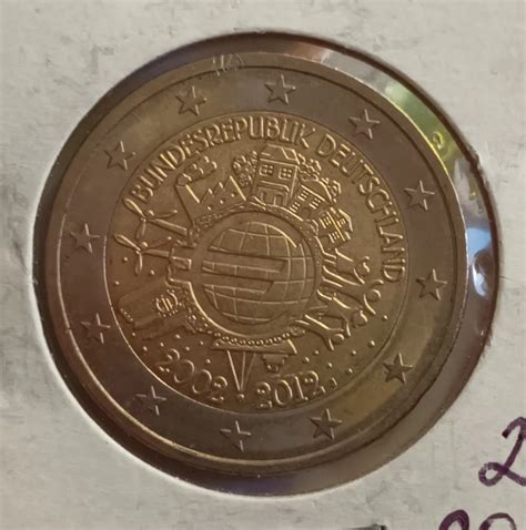 Moneda 2 Euro Comemorativa Germania 2012 J Bundesrepublik D Europa