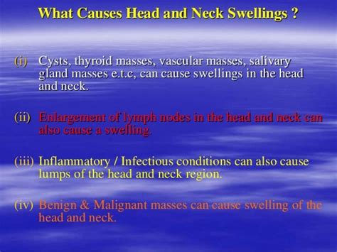 Differential Diagnosis Of Head And Neck Swelling