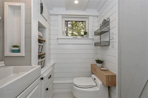 Discover the best small bathroom designs that will brighten up if you're designing your tiny bathroom from scratch (or remodeling), consider a tiny corner sink. 12 Excellent Tiny House Bathroom Ideas (Photos)
