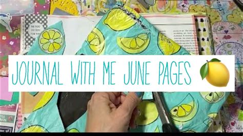 June Journal With Me Youtube
