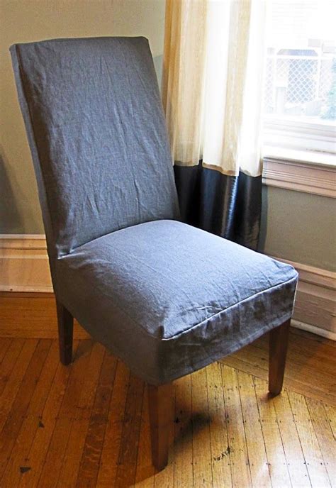 How to sew a parsons chair slipcover for the ikea henriksdal bar stool. Reposhture Studio: How to make Parsons Chair Slipcovers ...