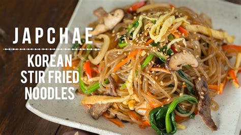 Bring a large pot of water to a boil over high heat, then season the water generously with salt. How To Make Japchae (Recipe) チャプチェの作り方 （レシピ） - YouTube