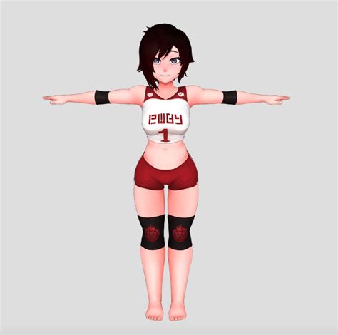 RWBY Ruby Workout Clothes Minecraft Skin