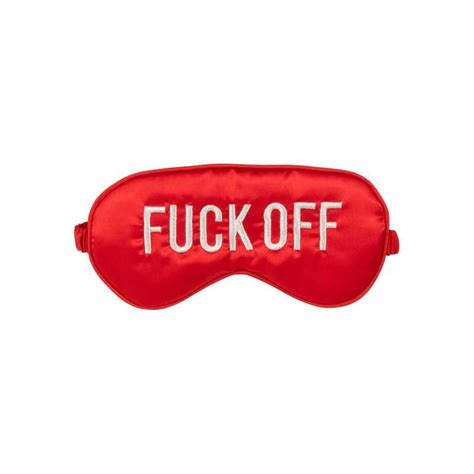 Maktus Fuck Off Eye Mask Creative Travel Accessory For Her T