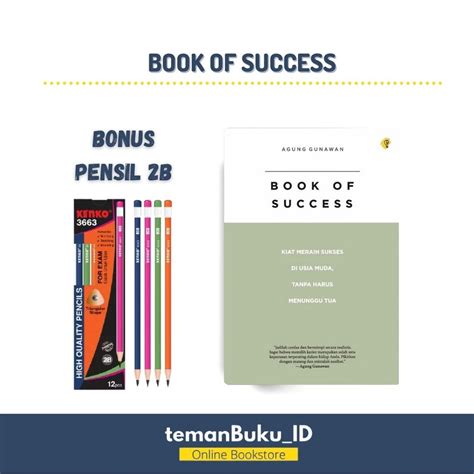 Jual Buku Motivasi Book Of Success Kiat Sukses Di Usia Muda Tanpa