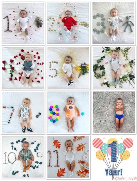 Monthly Baby Pictures Photo Props Foto Di Bebè Foto Neonati Bambini