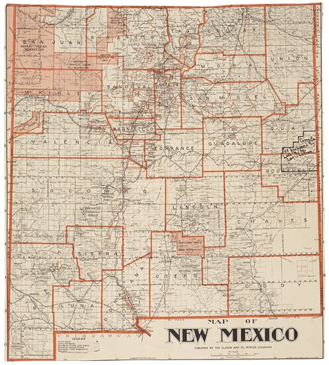 New Mexico Map With Counties World Map