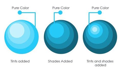 How To Use Tints And Shades In Your Designs Color Lessons Tints