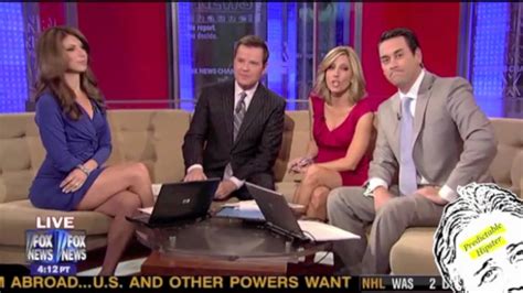Fox Anchor Pulls Up Skirtwhile On Air Youtube